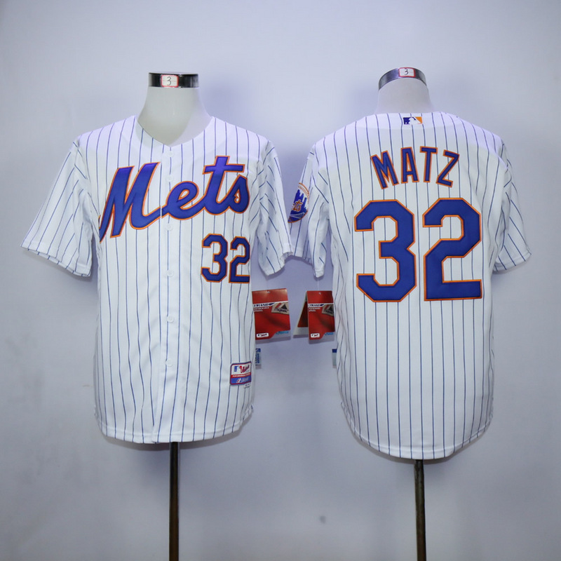 MLB New York Mets #32 Matz Cool Base White Jersey