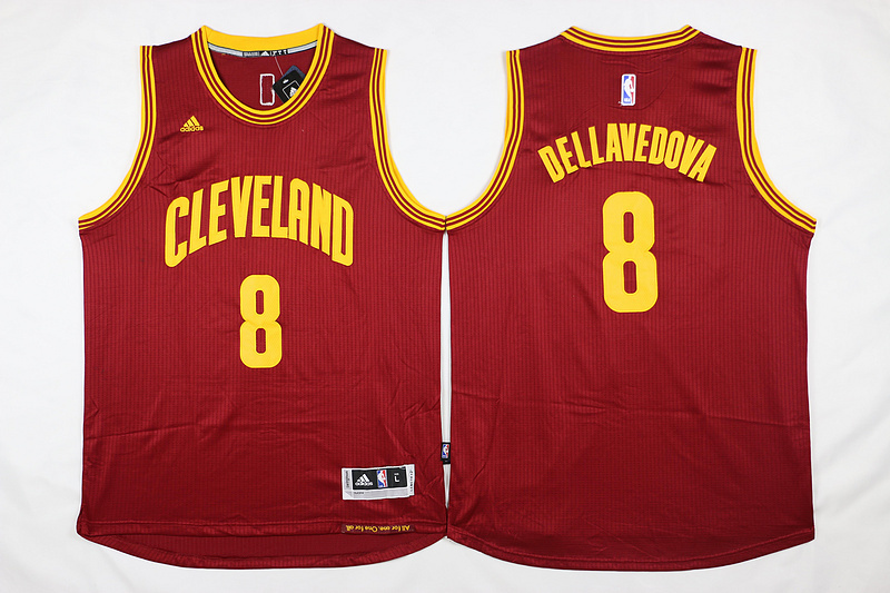 NBA Cleveland Cavaliers #8 Dellavedoa Red Jersey