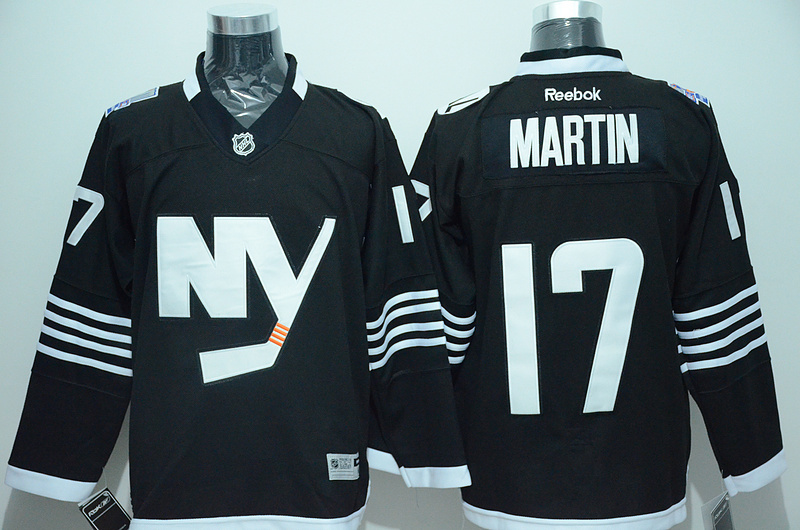 NHL New York Islanders #17 Martin Black Jersey