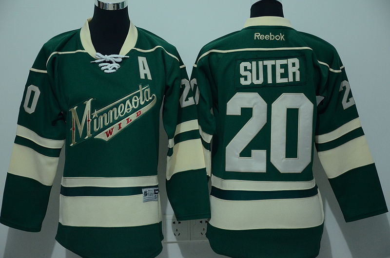 green  Ryan Suter NHL Minnesota Wild #20 Jersey