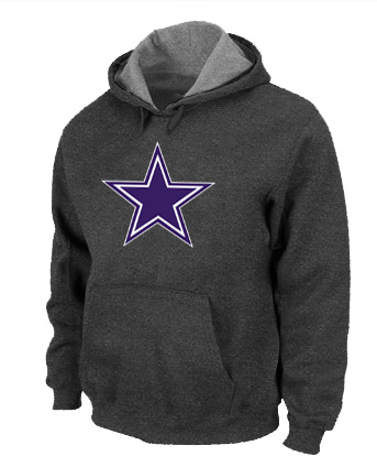 Dallas Cowboys Logo Pullover Hoodie D.Grey