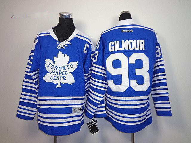 NHL Kids Reebok Toronto Maple Leafs #93 Doug Gilmour Blue With C Patch 2014 Winter Classic Jersey Jersey