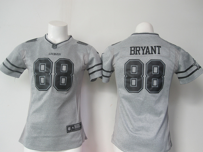 NFL Dallas Cowboys #88 Bryant Hemp Grey Women Jersey 