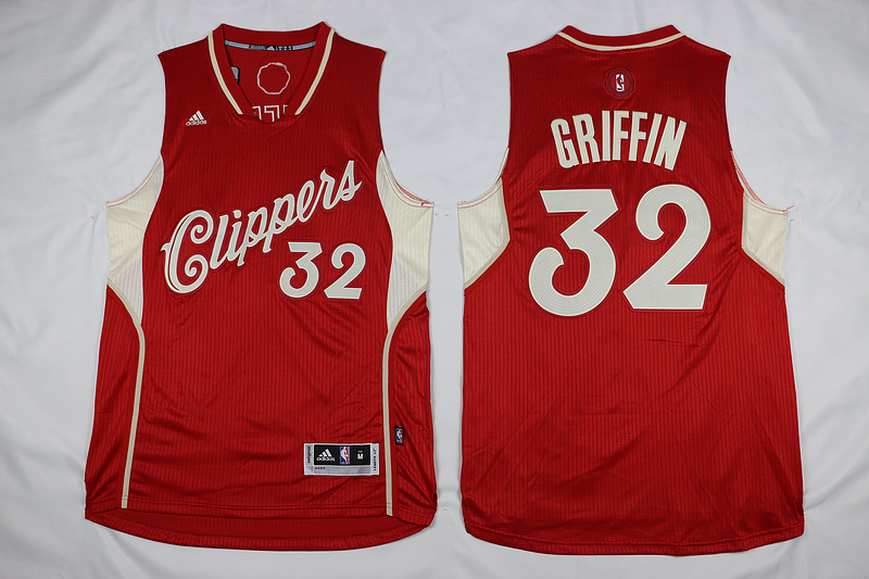 NBA Los Angeles Clippers #32 Griffin 15-16 Christmas Jersey