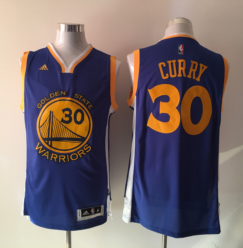 NBA Golden State Warriors #30 Curry Blue Jersey