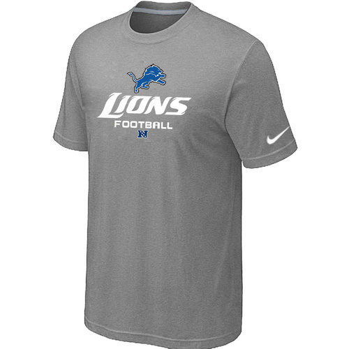  Detroit Lions Critical Victorylight Grey TShirt 27 