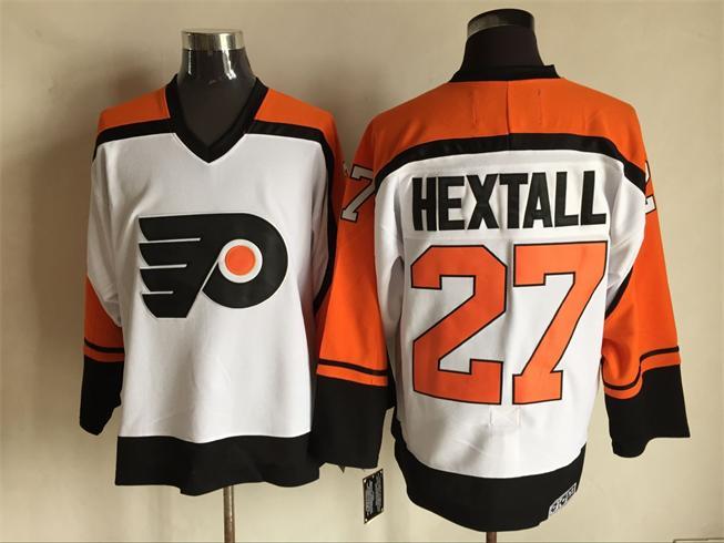 Philadelphia Flyers 27# Hextall White NHL Jersey
