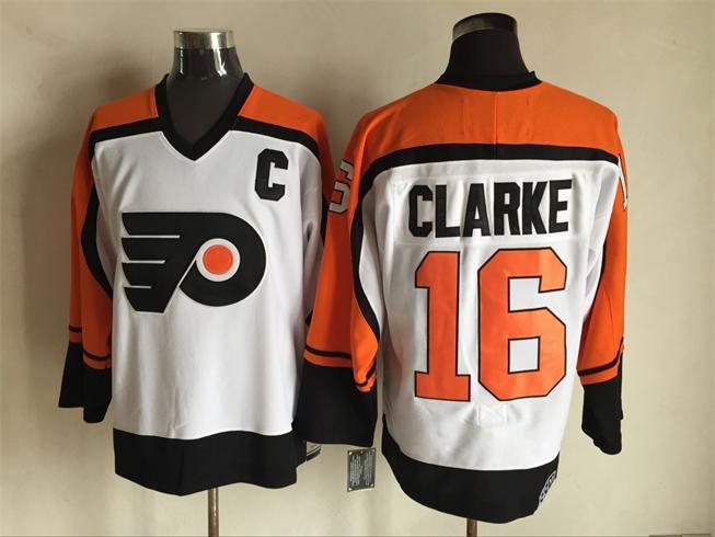 Flyers #16 Clarke white Winter Classic Vintage NHL Jersey