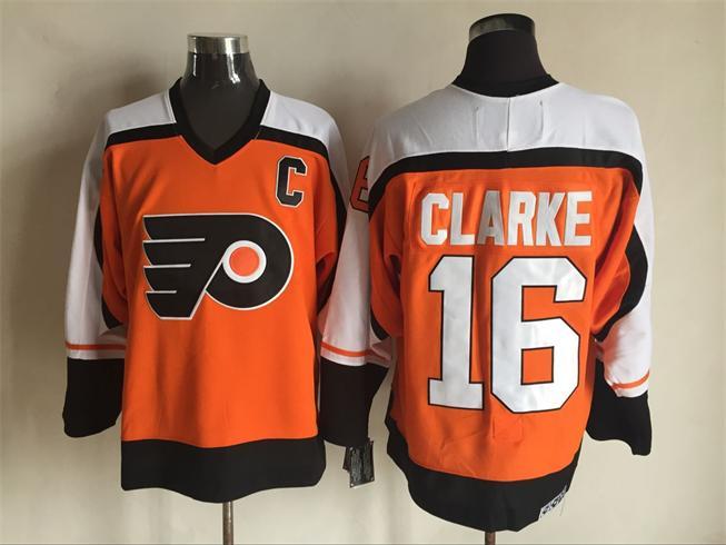 NHL CCM #16 orange Clarke Philadelphia Flyers jersey