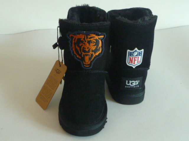 Kids NFL Chicago bears Black Boots
