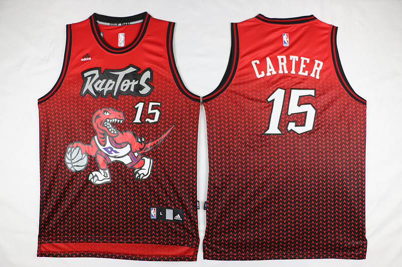 Carter Jersey Red #15 NBA Toronto Raptors Jersey