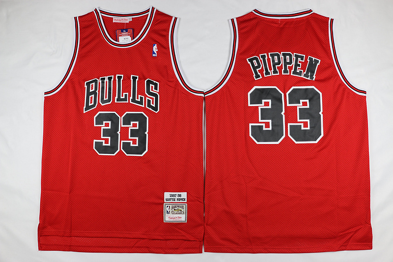 Pippen Jersey: #33 NBA Chicago Bulls Jersey In Red