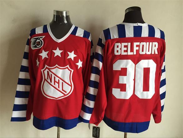 2011 All Star CANADA 75TH CCM NHL #30 Red Belfour jersey