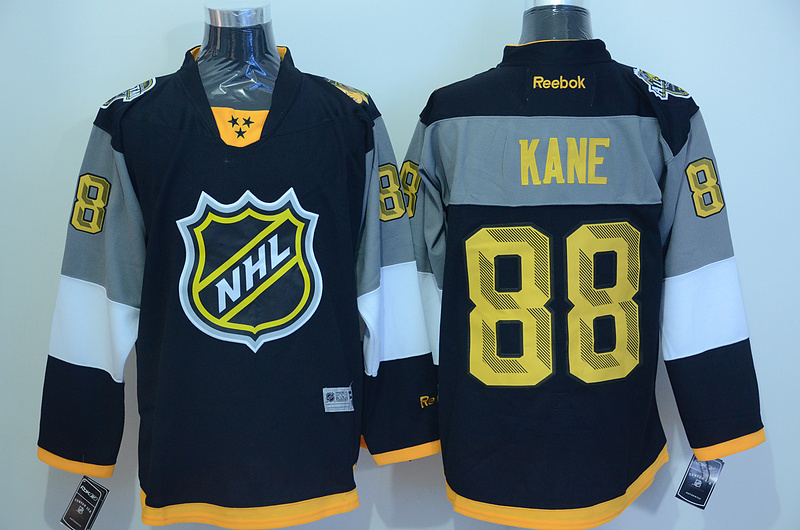 NHL Reebok 2016 All-Star #88 Patrick Kane Premier Black Jersey