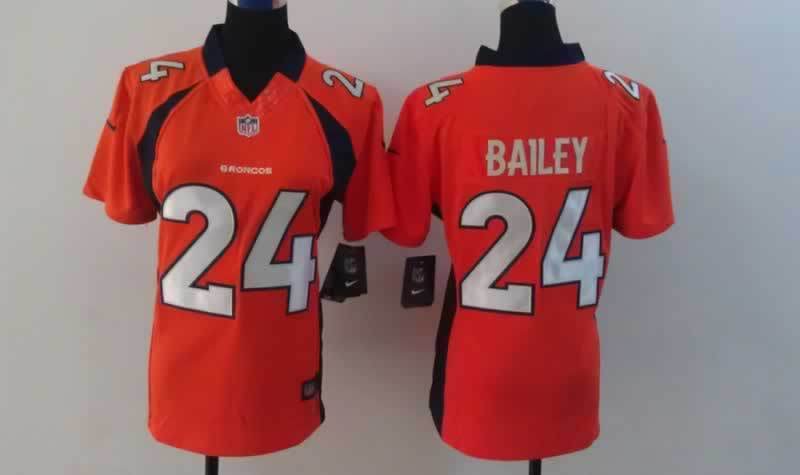 women NIKE Bailey Orange jersey, Denver Broncos #24 game jersey