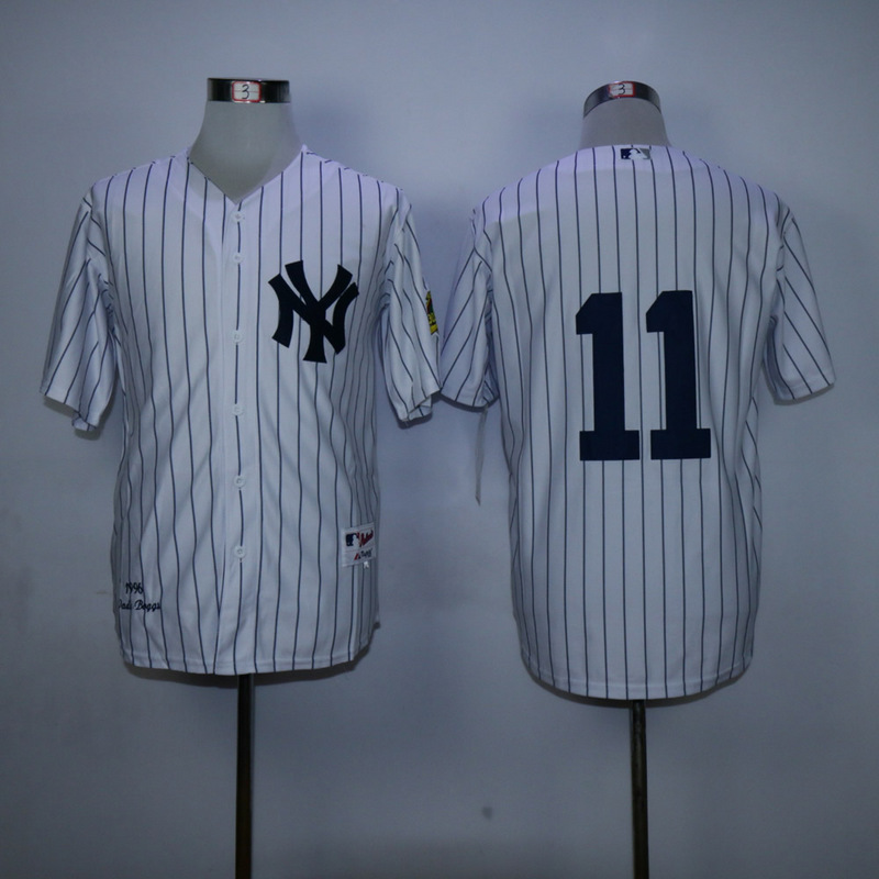 New York Yankees #11 Brett Gardner White MLB jersey