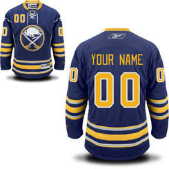 Blue Jersey, Buffalo Sabres #00 Your Name Home Edge Custom NHL Jersey