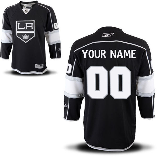 Black Jersey, Los Angeles Kings #00 Your Name Third Premier Custom NHL Jersey