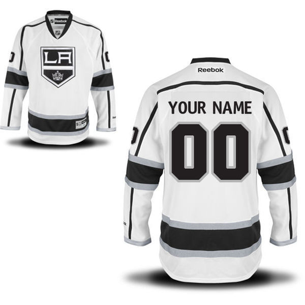Los Angeles Kings White #00 Your Name Third EDGE Custom NHL Jersey