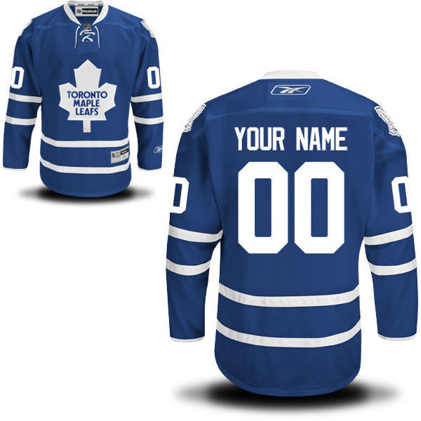 Blue EDGE Toronto Maple Leafs #00 Your Name Home Custom NHL Jersey