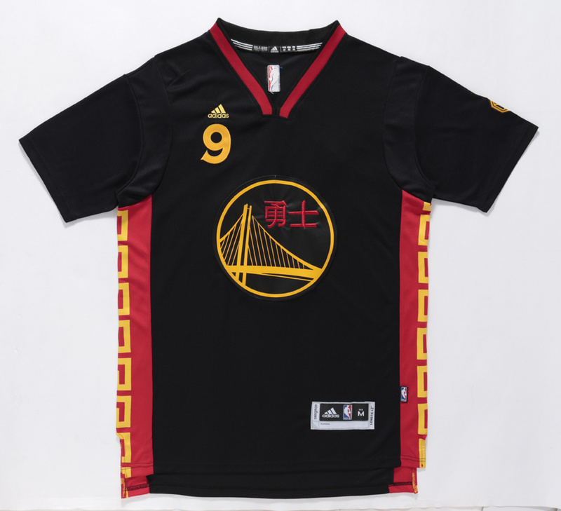 NBA Golden State Warriors #9 Iguodala Chinese Stitched Monkey Year Jersey