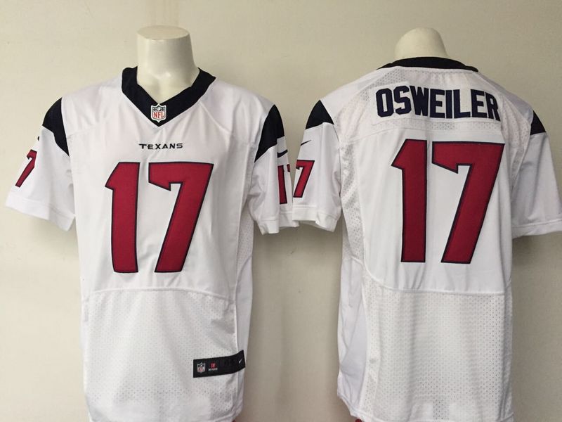 NHL Houston Texans #17 Osweiler White Elite Jersey