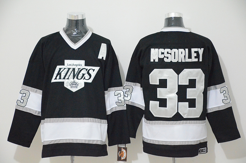 Los Angeles Kings #33 McZorley Black CCM With 2012 Stanley Cup Patch jersey