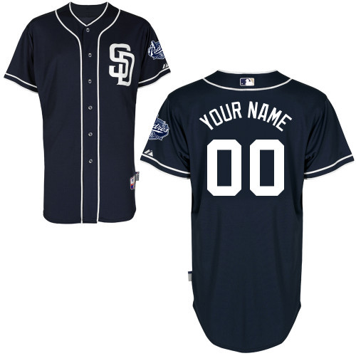 Personalized Cool Base Alternate San Diego Padres Jersey in Navy blue