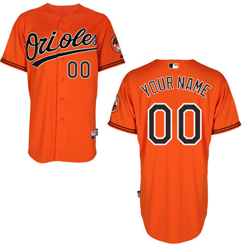 MLB Baltimore Orioles Custom Orange Jersey