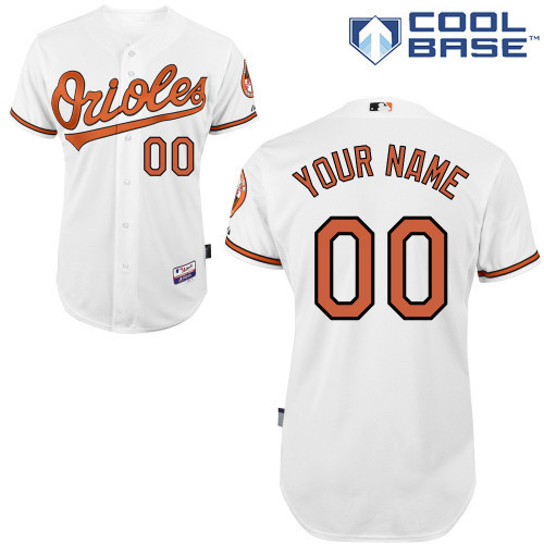 White Home Personalized MLB Baltimore Orioles Jersey
