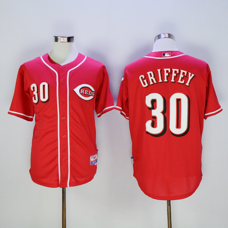MLB Cincinnati Reds #30 Ken Griffey Red Cool Base Jersey