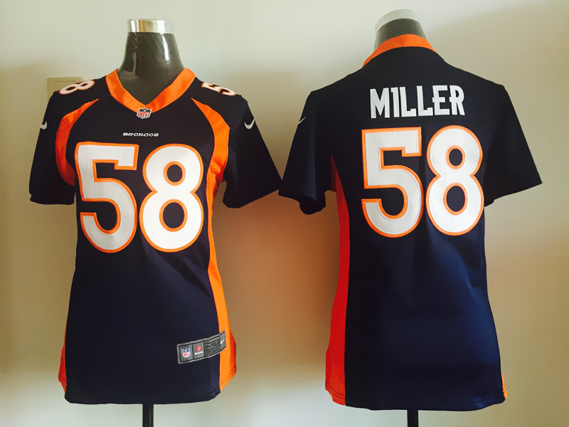 Denver Broncos #58 Miller Blue Women Nike jersey