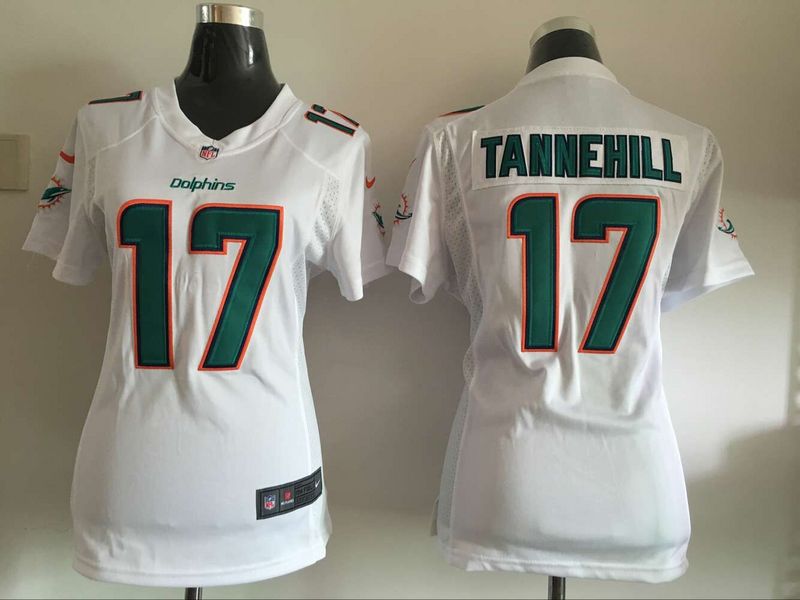 Womens Miami Dolphins #17 Tannehill White Jersey
