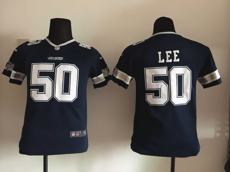 blue Lee Limited Youth Nike NFL Dallas Cowboys #50 Jersey