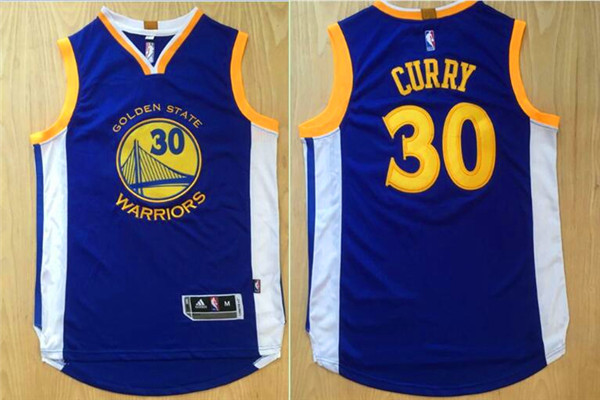 NBA Golden State Warriors #30 Curry Blue Jersey--MX