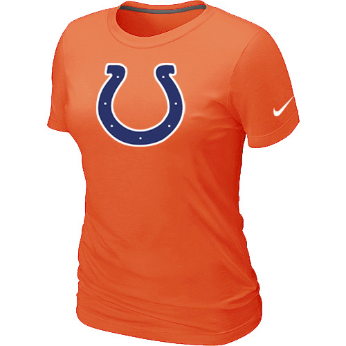  Indianapolis Colts Orange Womens Logo TShirt 57 