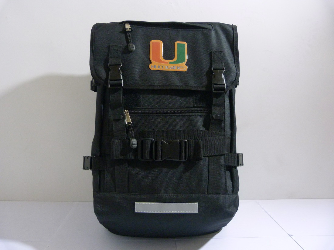 NCAA Miami Hurricanes Black Bag
