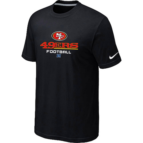  San Francisco 49 ers Critical Victory Black TShirt 205 