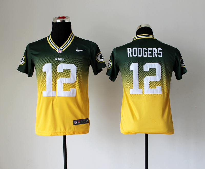 NFL Green Bay Packers #12 Rodgers Drift Fashion II Jersey