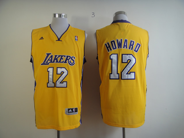 Adidas Los Angles Lakers #12 Howard Yellow Jersey