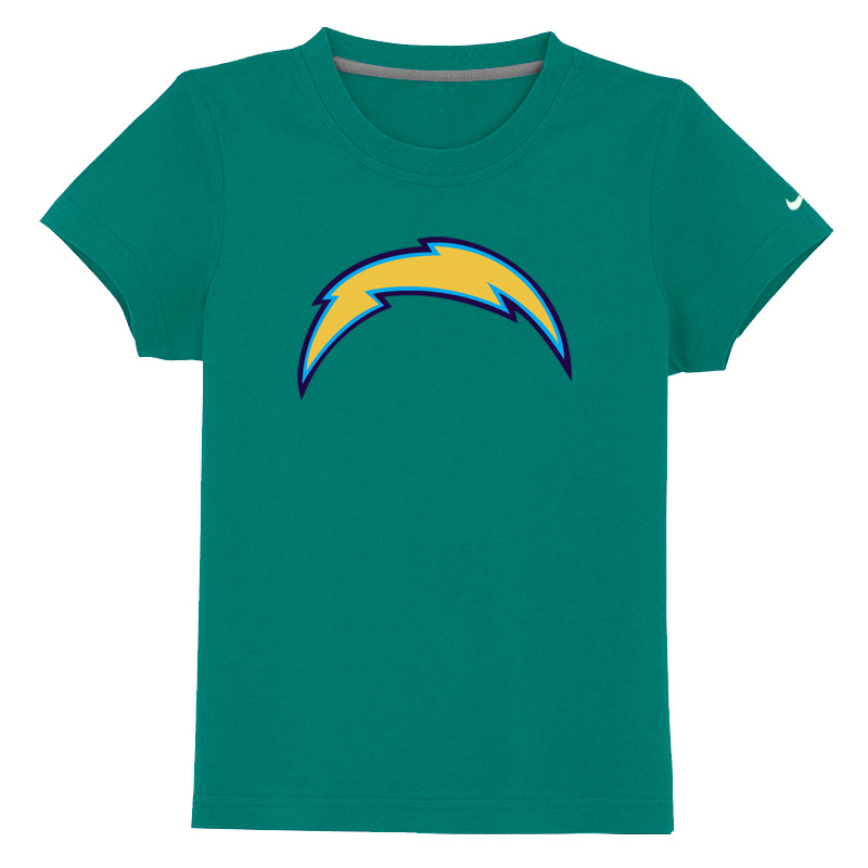 San Diego Chargers Sideline Legend Authentic Logo Youth T Shirt Green
