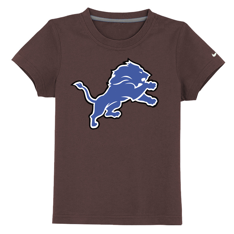 Detroit Lions Sideline Legend Authentic Logo Youth T Shirt Brown