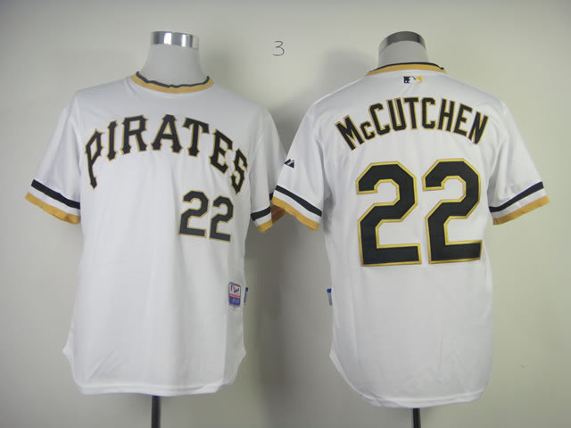 MLB Pittsburgh Pirates #22 McCutchen Black Letters Jersey White Color