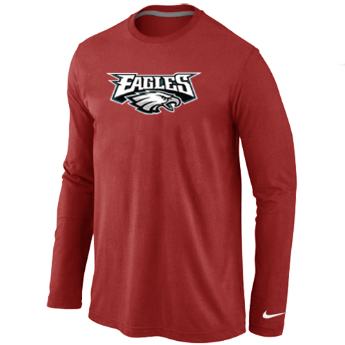 Nike Philadelphia Eagles Authentic Logo Long Sleeve T-Shirt RED