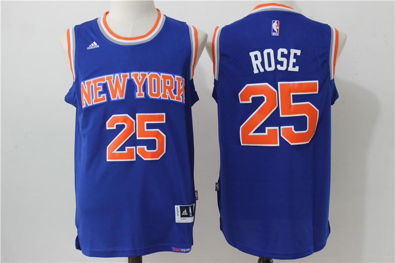 NBA New York Knicks #25 Rose Blue Jersey