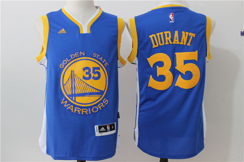 NBA Golden State Warriors #35 Durant Blue Jersey