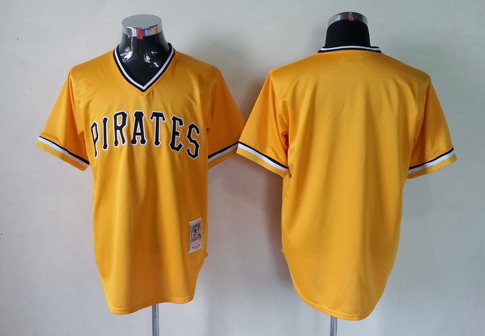 MLB Pittsburgh Pirates #0 Blank Yellow Jersey