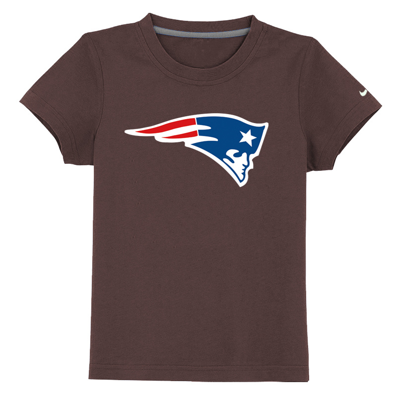 New England Patriots Sideline Legend Authentic Logo Youth T Shirt Brown