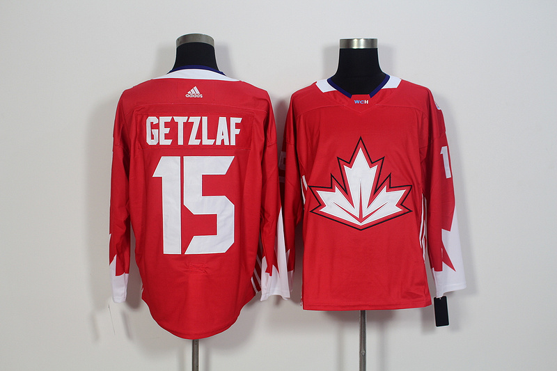Mens Team Canada #15 Ryan Getzlaf 2016 World Cup of Hockey Olympics Game Red Jersey