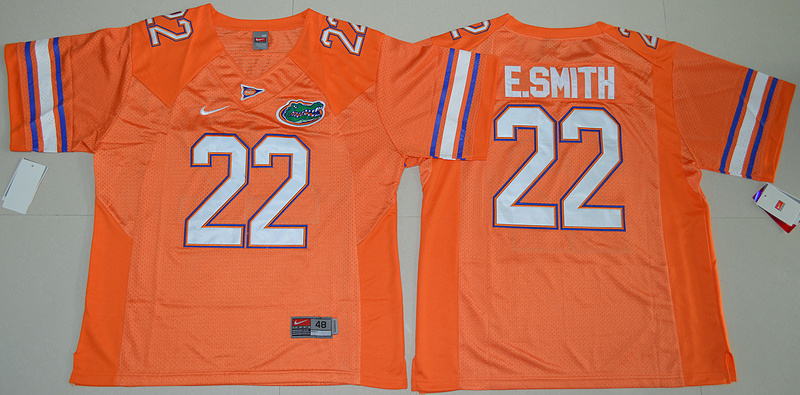 NCAA Florida Gators #22 E.Smith Orange Jersey